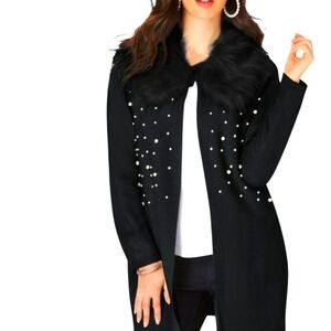 Tenda cardigan s m faux, fur cardigan